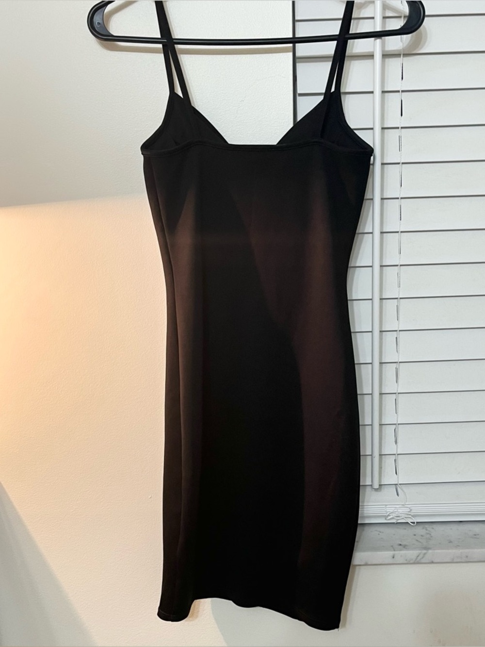 Charlotte Russe Size XS Black Slip Dress V-Neck Padded Bra